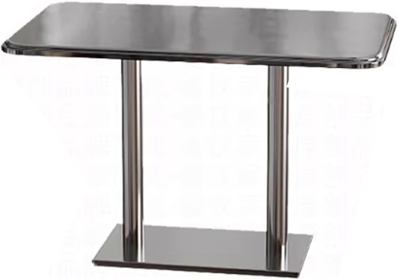 Indoor/Outdoor Bistro Table and Chairs Set for Patio Stainless Steel Folding, Kitchen Prep & Work, Board Games and Camping Picnic(G1.2 * 0.7M)