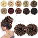 MORICA Messy Bun Hair Scrunchies 2PCS Messy Bun Hair Piece for Women Curly Wavy Scrunchy Updo Bun Extensions(Color:2/30#)
