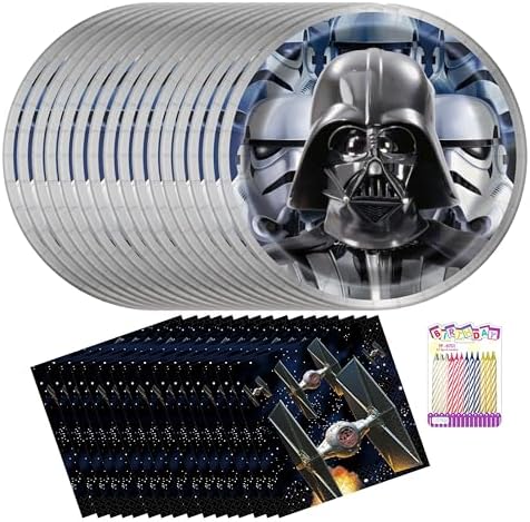 Star Wars Classic Party Supplies for 16 Dessert Plates & Beverage Napkins image 4