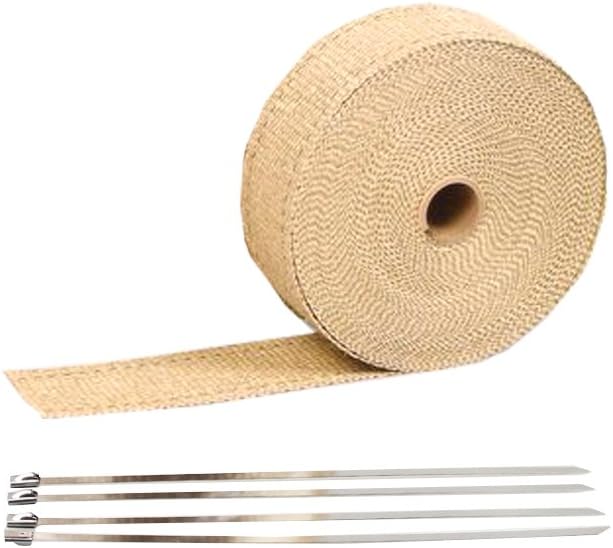 Amazon Rebias バイク マフラー 耐熱処理 サーモバンテージ 火傷防止 耐熱 耐熱布 車 耐熱バンテージ 10m ベージュ Ns Taivan Gf Be 10 マフラーステー バンド 車 バイク