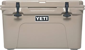 YETI Tundra 45 Cool Box   Rotomolded Portable Cooler Box with PermaFrost Insulation   Fits 54 Cans or 16.8 kg Ice   Tough Ice Cooler for Camping or Fishing