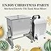Hakka 30lb/15L Electric Meat Mixer, Stainless Steel 20L Capacity Fixed Tank Commercial Meat Mixer with Motor for Sausage Restaurant Food Processing Equipment