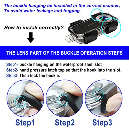 Waterproof Case for Insta 360 one X2 Action Camera, Underwater Diving Protective Housing 30M with Bracket Accessories - Image 3