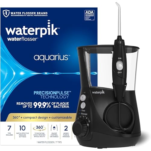 Waterpik Aquarius Water Flosser For Teeth Cleaning, Gums, Braces, Dental Care, Electric Power With...