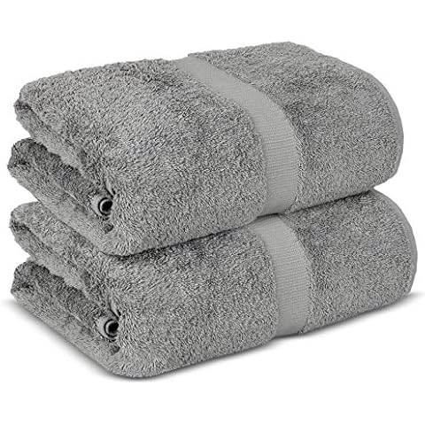 Chakir Turkish Linens Hotel & Spa Quality, Premium Cotton Turkish Towels (35''x70'' Jumbo Bath Towels - Gray) Cover