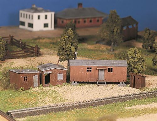 Bachmann Trains Plasticville Building Kits Hobo Jungle (2 Shacks) O Scale image 5