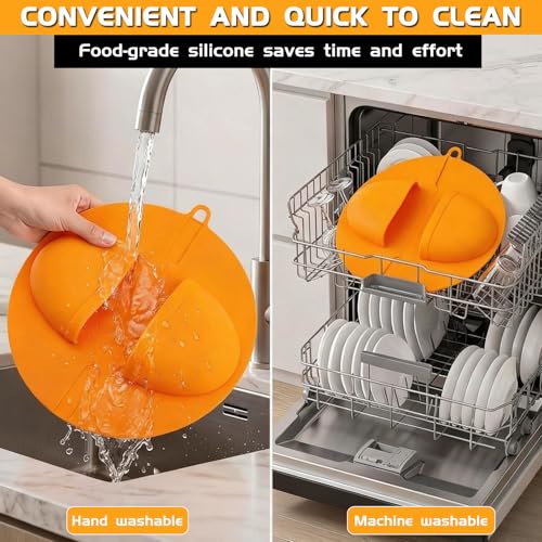 Naerza BBQ Grill Mitts Heat Resistant up to 480°F for Outdoor Cooking Smoking Barbecue and Food Handling, Durable Silicone for Grill Oven - image 4