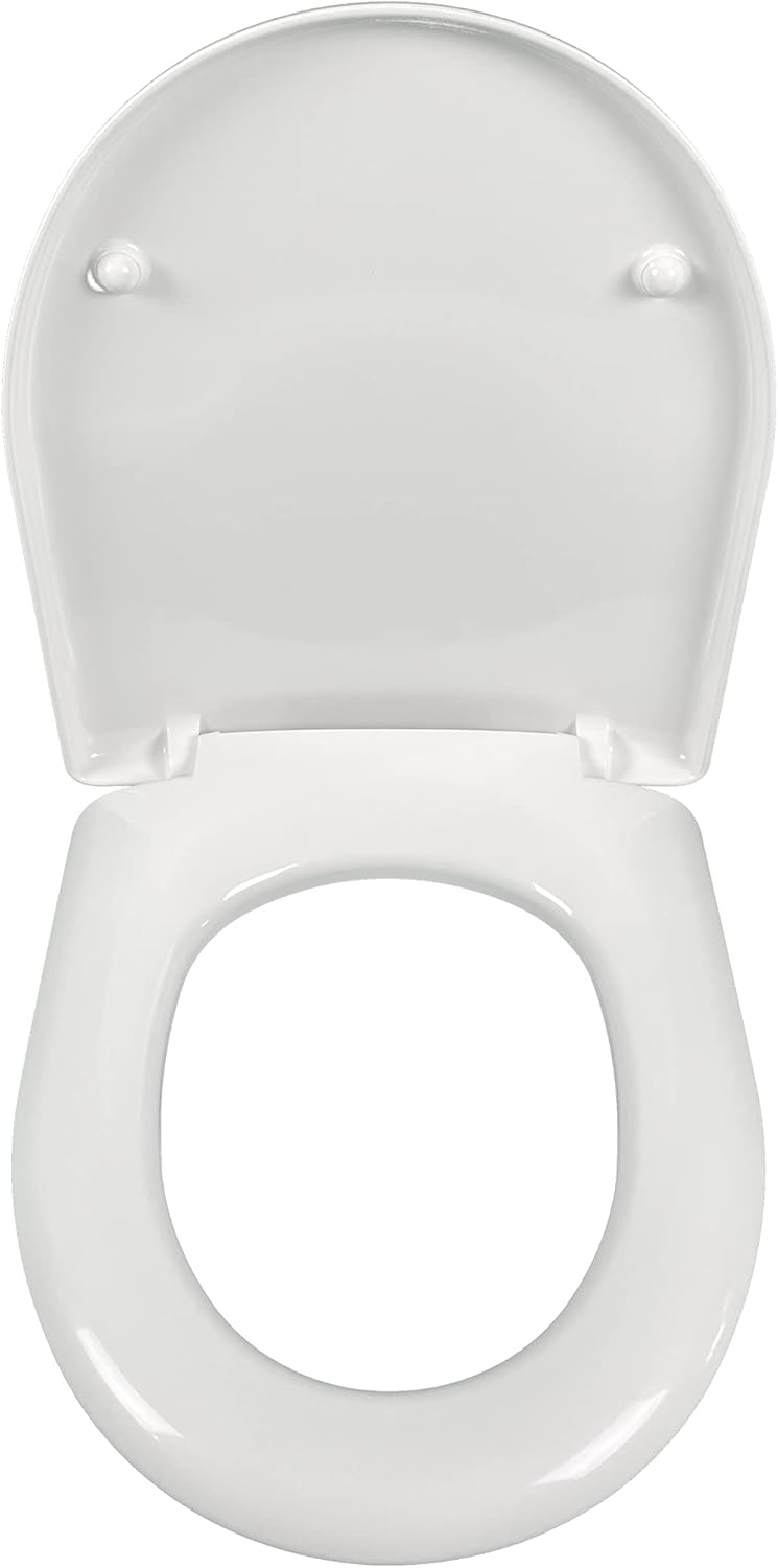 Odeon Thermodur Toilet Seat with Hinged Lid White