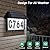 ASOMST Solar Address Sign, Lighted House Numbers Waterproof, 3-Color Lighting Modes LED Illuminated Address Plaque, Wall Mount Address Number for Home