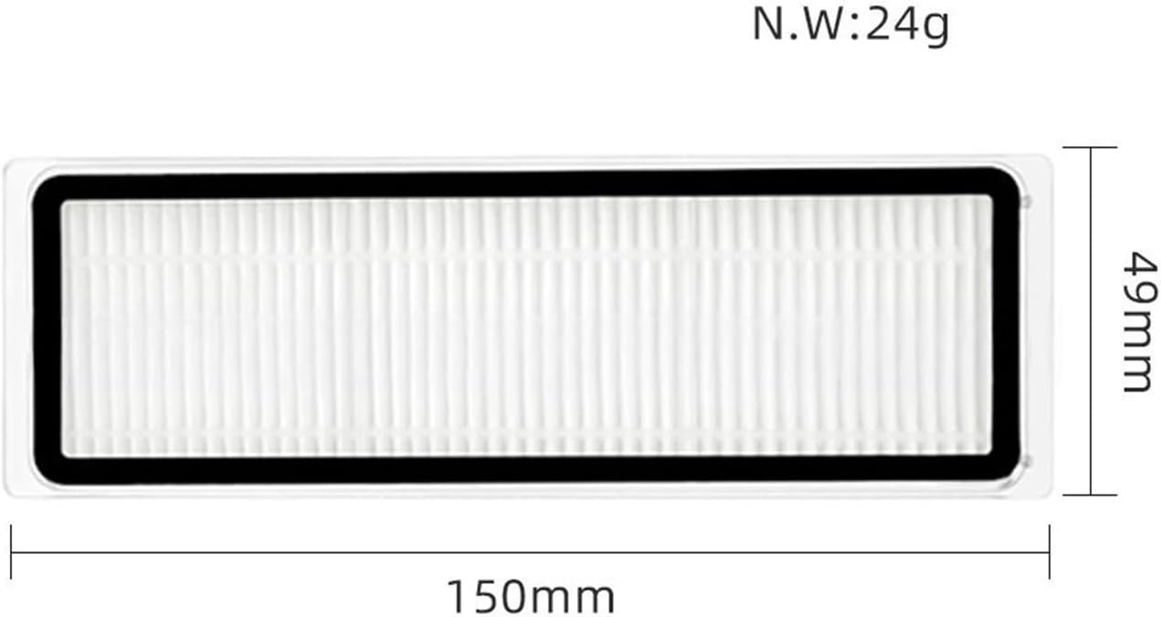 Parts 8pcs Hepa Filter, Compatible for Mova S10 / Mova S10 Plus, Sweeping Robot Accessories