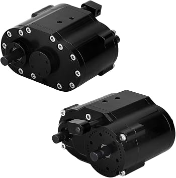 Dual Speeds Transfer Case Gearbox 2 Speed Transmission for Axial SCX10 RC 4WD D90 1/10 RC Crawler Upgrade Parts