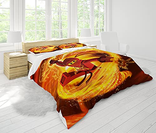 Ninjago Kinderbeddengoed 135x200cm, Linon, Cole, Jay, Kai, Lloyd, Zane, NYA, Sensai Wu motief beddengoedsets, karikatuur… - Image 4