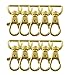 Gold Plated Swivel Clasps Lanyard Snap Hook Lobster Claw Clasp 1 1/2 x 3/4 inch Pack of 50