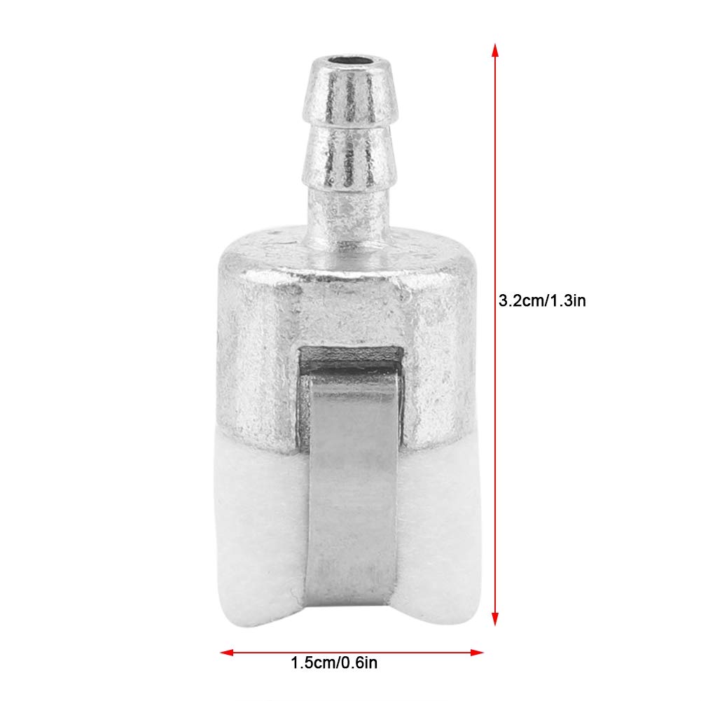Filtro Combustible de Fieltro 20 Unidades para Cortacésped Y Cortador de Hierba - Repuesto 3/16" Compatible con Modelos 13120519831 13120530830 Herramientas de Jardín
