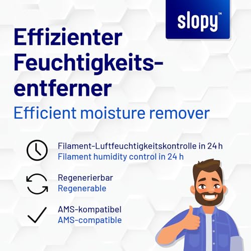Premium Silica Gel 2in1 für 3D-Druck Filament - Regenerierbar & mit Farbindikator