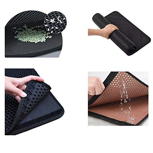 Tapete coletor de areia durável para gatos, resistente à água, tapete de armadilha de areia para gat