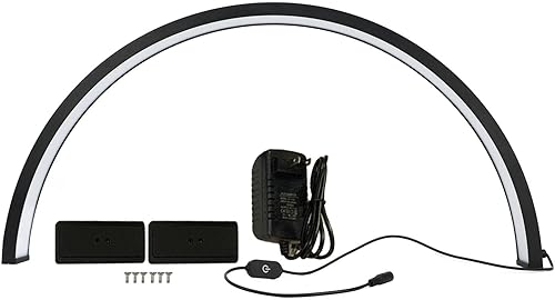 Miniatura 7 de 28 LED de media luna, lámpara de maquillaje de pestañas de 35 W, temperatura de color de 3000 K a 6000 K, atenuación continua, para esteticistas,