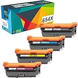 Do it Wiser Compatible Toner Cartridge Replacement for HP 654X 654A CF330X CF331A CF333A CF332A for use in HP Laserjet M651 M651N M651DN M651XH (Black Cyan Magenta Yellow, 4-Pack)