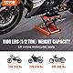 VEVOR Motorradhebebühne Motorradheber 500 kg Belastbar Motorrad Heber Autos Montagebock Motorrad, Einstellbare 95-350 mm Montagebock Motorradlift, Motoständer Reparatur in Garage & Außenbereichen