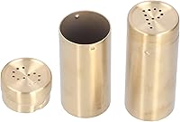 Vista 3 de Botella de condimento de sal, 2 macetas de condimentos, coctelera de acero inoxidable, contenedor de cocina, 1.5 x 1.5 x 3.4 pulgadas, 6.8 onzas