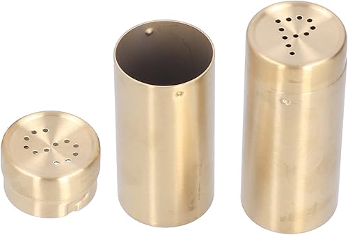 Miniatura 3 de Botella de condimento de sal, 2 macetas de condimentos, coctelera de acero inoxidable, contenedor de cocina, 1.5 x 1.5 x 3.4 pulgadas, 6.8 onzas,