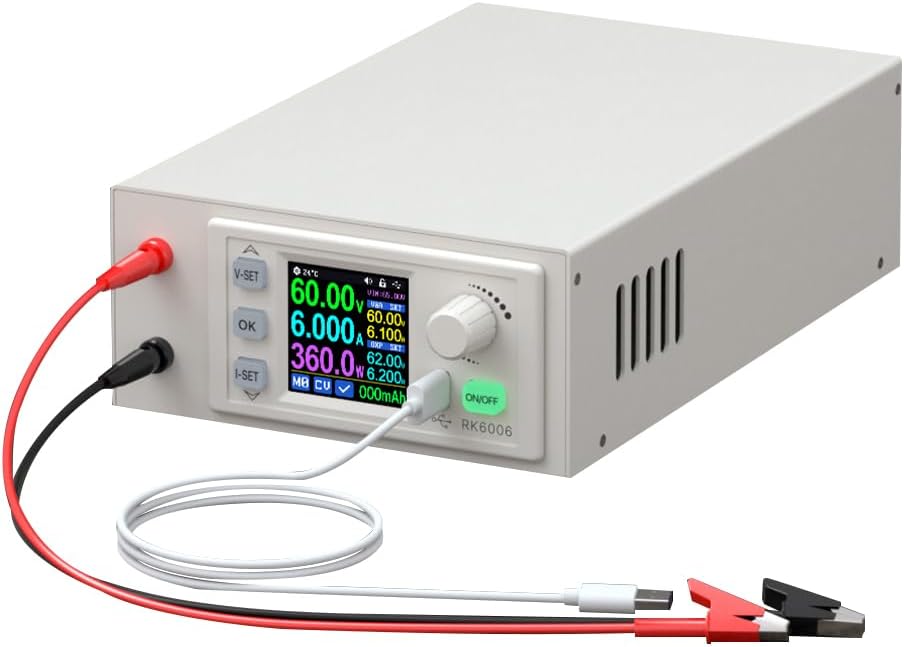 Stabilized Power Source, CNC Direct t Regulated Power Supplies Maintenance Power Supplying Device 1.54inch LCD Screen Support Firmware Upgrade