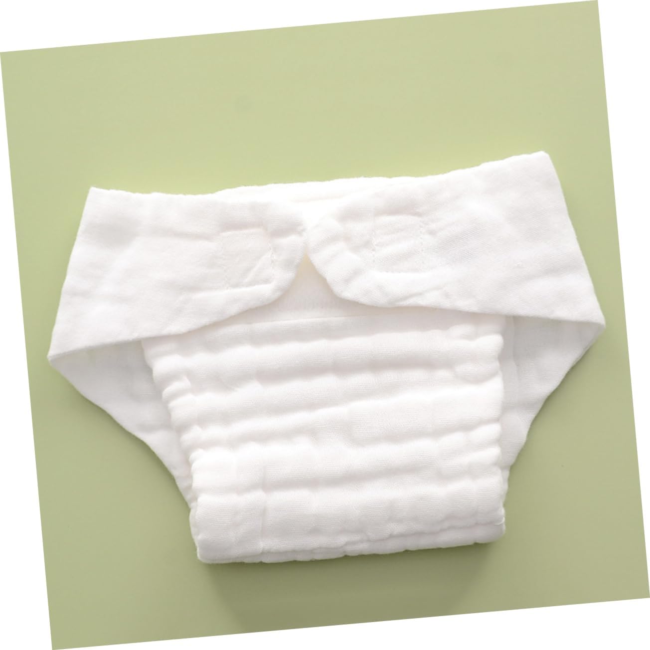 CALLARON 5pcs Reusable Cotton Diapers High Absorbency Boy Girl Nappy Insert Liners for Swim Washable Cloth Diapers Months up