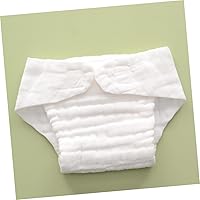 Vista 5 de Pañal de natación para bebé, 5 insertos de pañales de algodón lavables reutilizables, suaves y cómodos, insertos de pañal de tela para bebé
