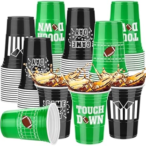Kochorie 60 Pack Football Party Cups Cover