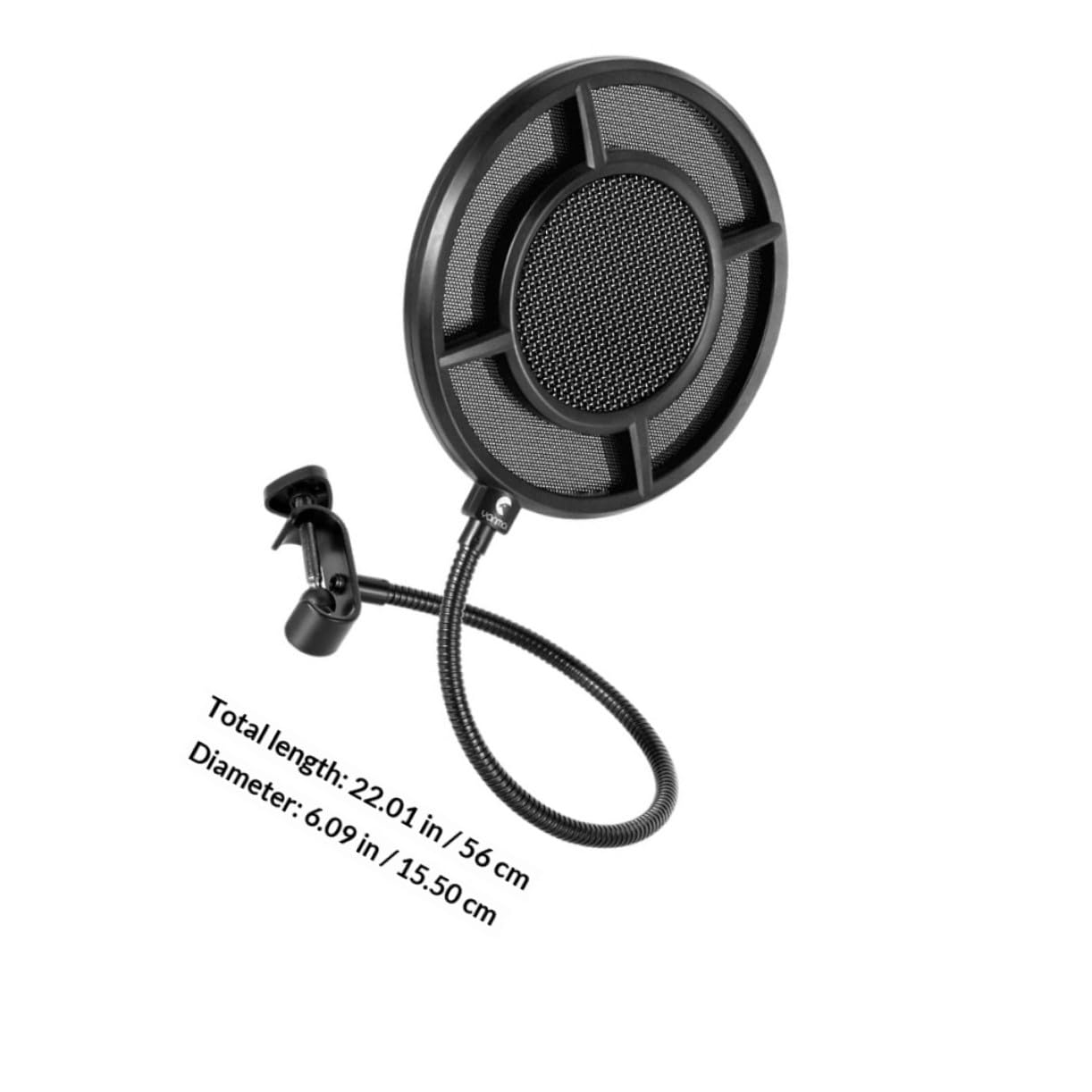 Kisangel Filtro Para Micrófono Protector De Pantalla Diseño Negro Para Grabaciones De Voz Compatible Equipos De Sonido Evita El Ruido De Pop Estándar