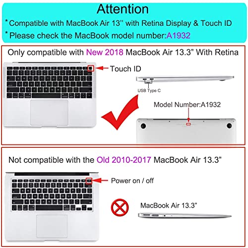 Image of Red Lemon Hardshell Case for MacBook Air 13 inch [2020 2019 2018 Release] M1 A2337 A2179 A1932 with Retina Display Touch id Hard Case Cover (Grey)