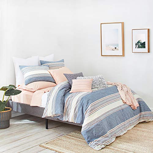 Splendid Home Tuscan Stripe Duvet Set, King, Navy/Multi #TOP3