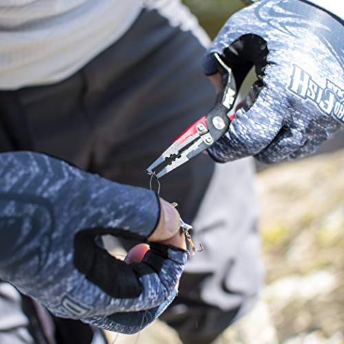 Alicate multifuncional de pesca em água salgada Dead Fish Gear para pesca em água doce_ Alumínio cla