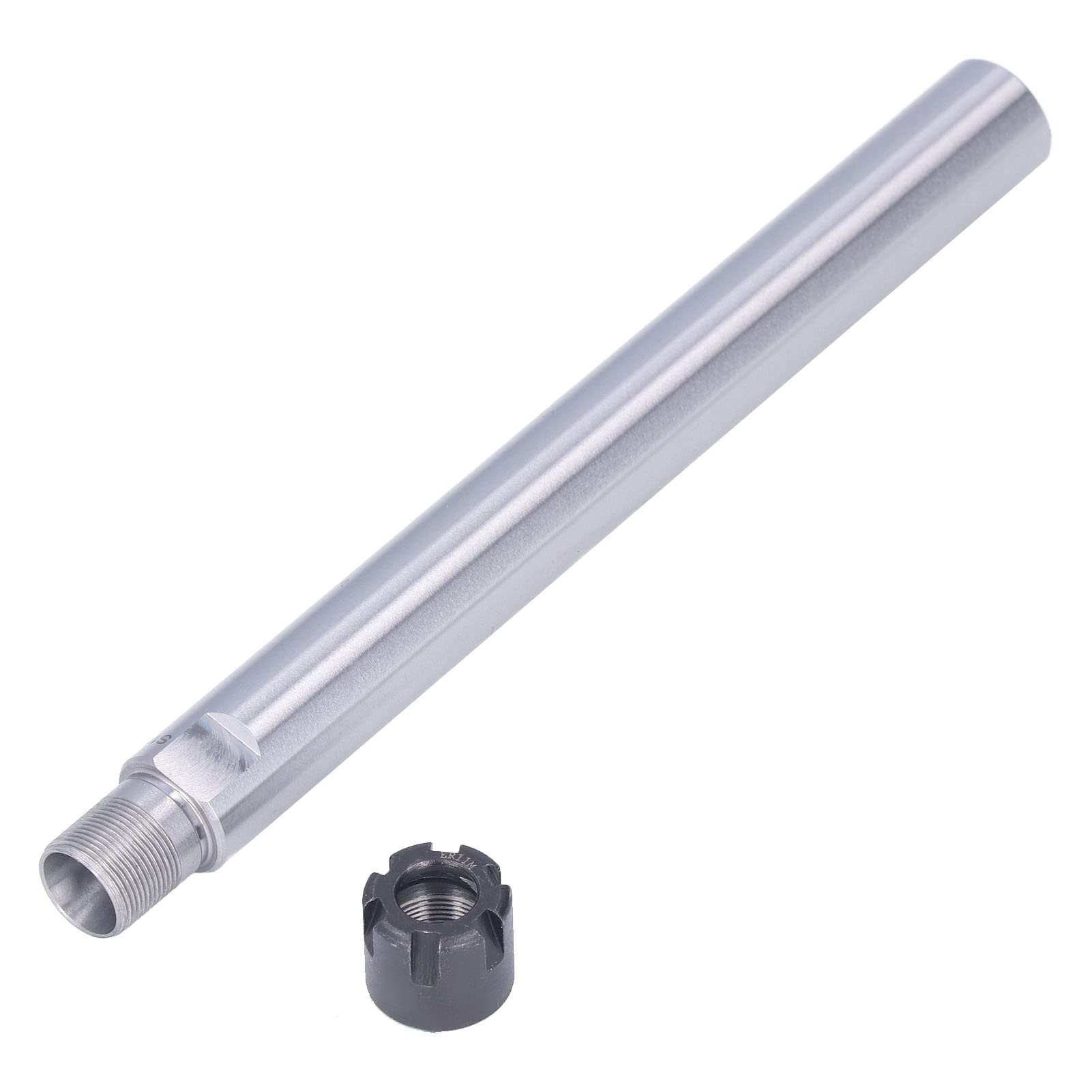Langlebige 2pcs/Set Gerade Shank -Abstandshalterhülsen/Wellenleiter 40CR Kohlenstoffstahl für Hochgenauige Werkzeugmaschinen, Stabile Leistung, Länger (C16-ER11M-150L)