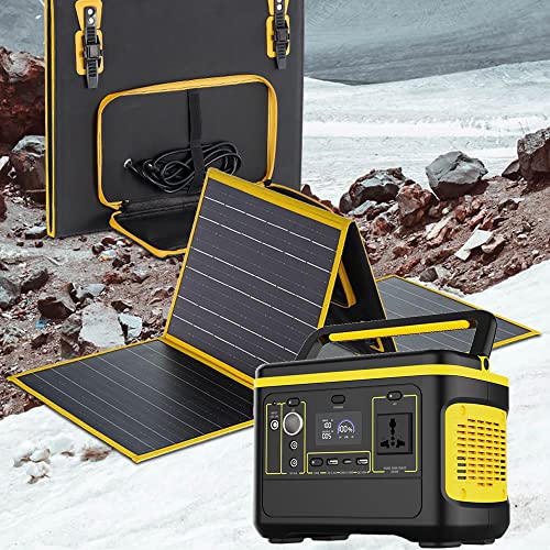 Estação de energia portátil 600W(pico de 1200 W),Outdoor Solar Geradores 110V, central eléctrica por