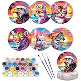 Sous-verres à peindre par numéros en cadeau - Des sous-verres DIY uniques pour l'artisanat sont polyvalents en style et aident à soulager le stress et à se détendre pendant le processus de fabrication, en faisant un cadeau parfait pour les amateurs de bricolage. En créant, vous pouvez non seulement profiter du plaisir du travail manuel, mais aussi avoir l’impression d’avoir réalisé quelque chose de personnel. Également un cadeau significatif pour la famille ou les amis