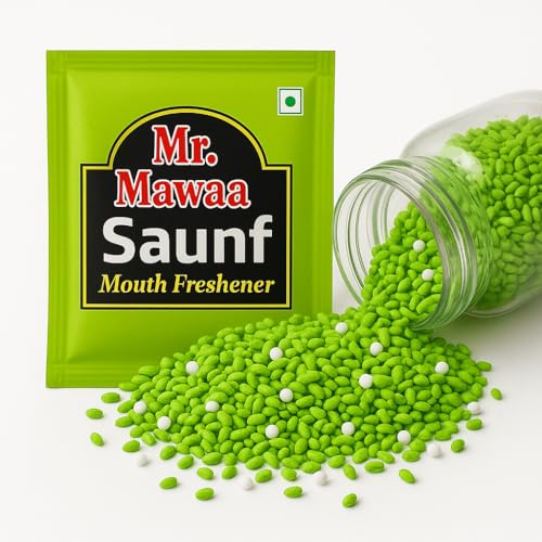 Mr. Mawaa Saunf Mukhwas Mouth Freshener Sachets,(60 Pieces), Dige...