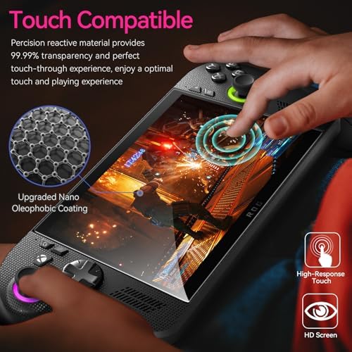 ivoler 3-Pack Screen Protector for ASUS ROG Xbox Ally X/ROG Xbox Ally Handheld 2025, Tempered Glass, 7 inch Full Coverage, Transparent Ultra HD, Anti-Scratch, Anti-Fingerprint - 5