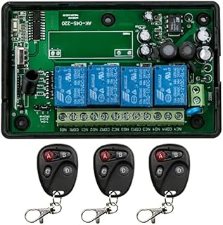 2015 New AC110V 220V 4CH RF Wireless Remote Control System/Radio Switch Remote Switch 220v Learning Code Receiver