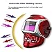 DEKOPRO Welding Helmet Solar Powered Auto Darkening Hood with Adjustable Shade Range 4/9-13 for Mig Tig Arc Welder Mask (Skull Design)