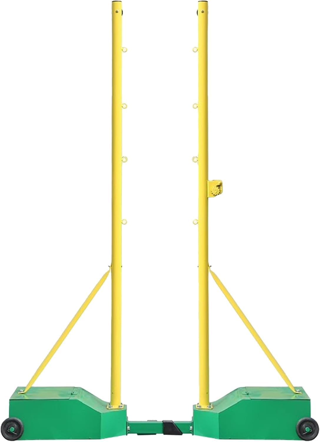 Badminton/Volleyball Pole & Nets Package,Portable Volleyball Net for Backyard Freestanding Badminton Court Training Net for Indoor or Outdoor,Volleyball Net Sta