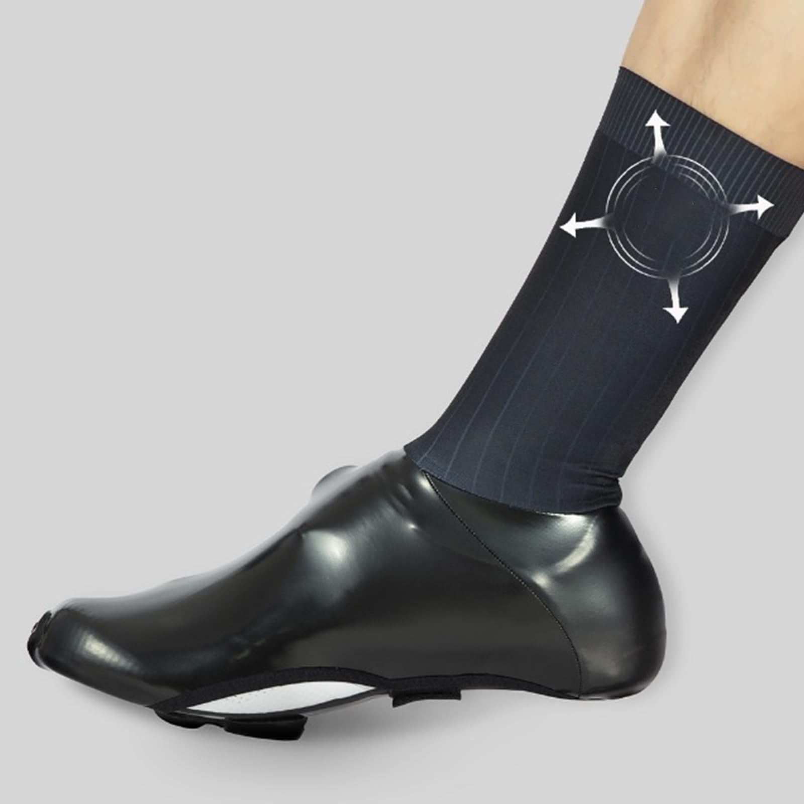Couvre-chaussures de cyclisme Couvre-chaussures d ' hiver coupe-vent antidérapant couvre-chaussures de vélo pour hommes femmes vélo cyclisme thermique chaud imperméable vélos couvre-chaussures