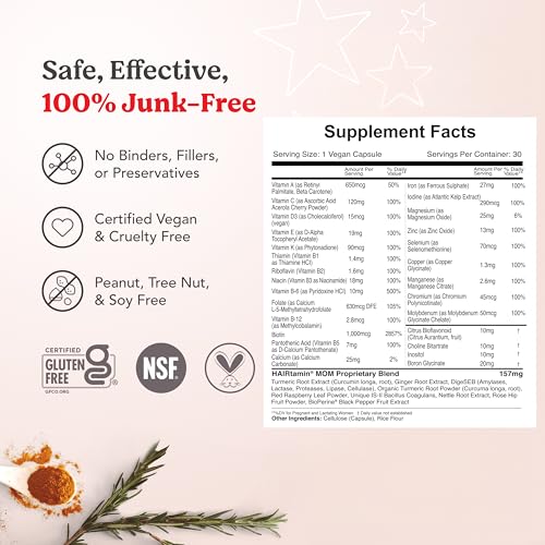 HAIRtamin MOM Prenatal & Postnatal Vitamins
