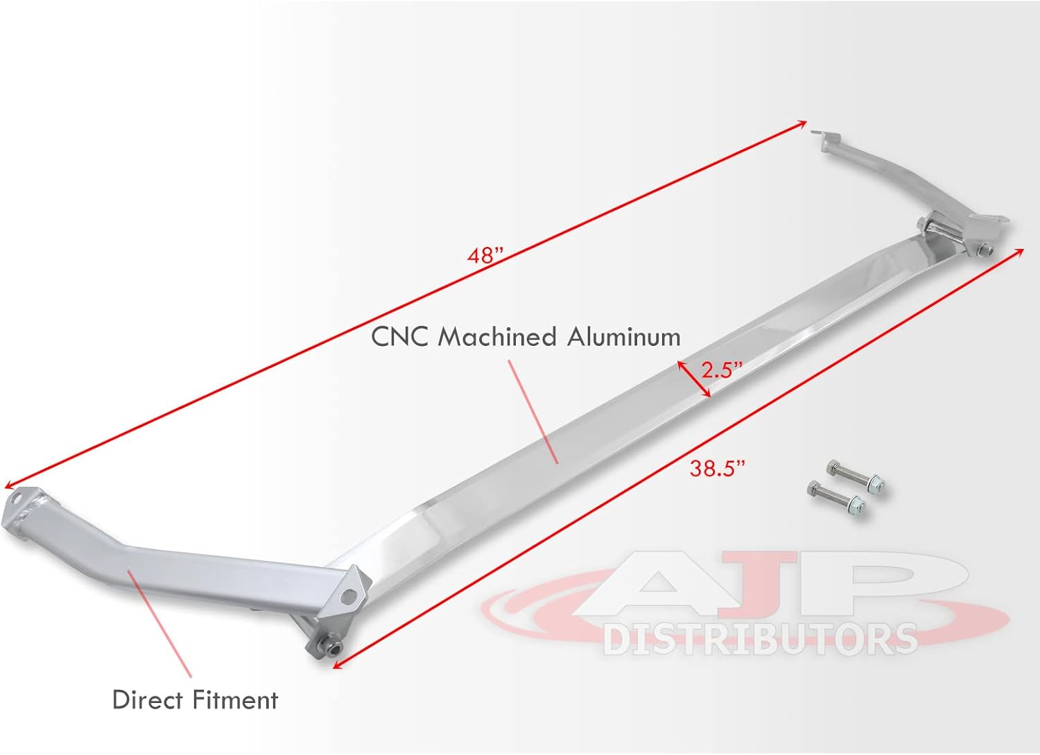 AJP Distributors Front Upper Suspension Aluminum Strut Tower Bar Tie Stabilizer Rod H Brace Bracket Compatible/Replacement For 3-Series G20 G21 320i 330i M340i B48 B58 2019 2020 2021 2022 19 20 21 22