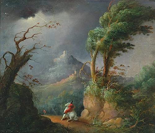 Impression Prints Toile Un Orage de William Hilton Œuvre d'Art Salon 60x90