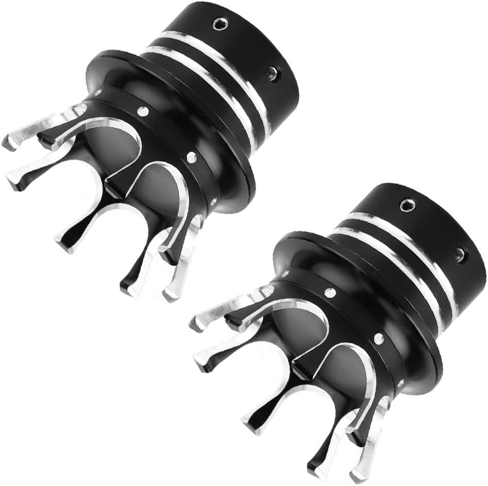 Front Axle Nut Covers Caps Kit, CNC Crown Front Axle Nut Cover Cap, Compatible with Harley Sportster Softail Fatboy Dyna Touring, Chrome