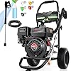 4200PSI Pressure Washer 4.0GPM Gas Power Washer 212CC Gas Powered Washing Machine Commercial High Pressure Washer with 25ft Hose&5 Nozzles for Patio Garden Yard Vehicle,EPA/CARB/ETL