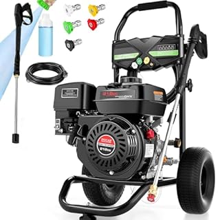 4200PSI Pressure Washer 4.0GPM Gas Power Washer 212CC Gas Powered Washing Machine Commercial High Pressure Washer with 25ft Hose&5 Nozzles for Patio Garden Yard Vehicle,EPA/CARB/ETL