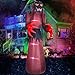 Rocinha 12 Ft Giant Halloween Inflatables Outdoor Decorations Grim Reaper Inflatable Halloween Decorations, Halloween Blow Up Yard Decorations with LED Light Halloween Inflatable Ghost for Front Yard