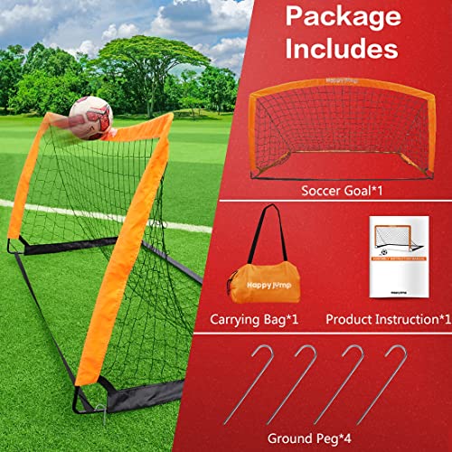 Happy Jump Soccer Goal Soccer Net For Kids Backyard 6'6"X 3'3", 1 Pack #TOP4